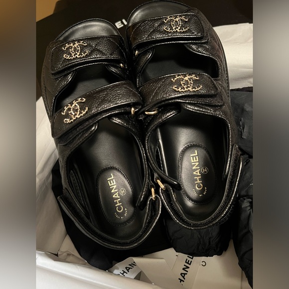 Chanel leather Sandals size37 - Picture 3 of 6